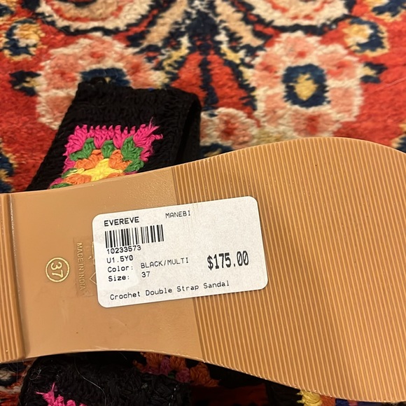 MANEBI crochet double strap sandal NWT size 37 - Picture 12 of 12
